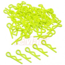 Yeah Racing RC Body Clip For 1/8 1/10 1/12 10pcs Florescent Yellow #YA-0325YW