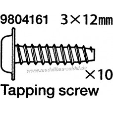 Tam9804161 3x12mm Flange Tap Screw (10)