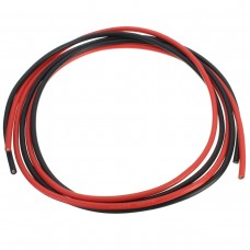 Battery Silicone Wire HIgh Voltage - 12 AWG (One meter black & One meter red)
