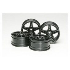 Tam51263 Twin 5-Spoke Black Wheels for FXX 26mm/+4 (4)
